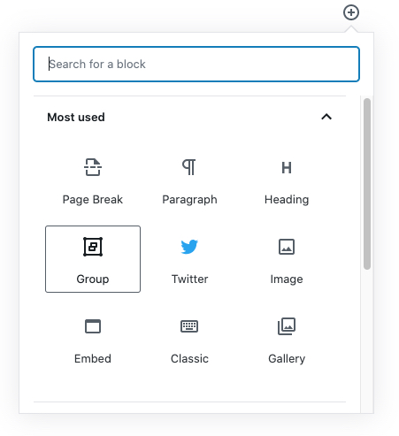 Image of Gutenberg Block Editor