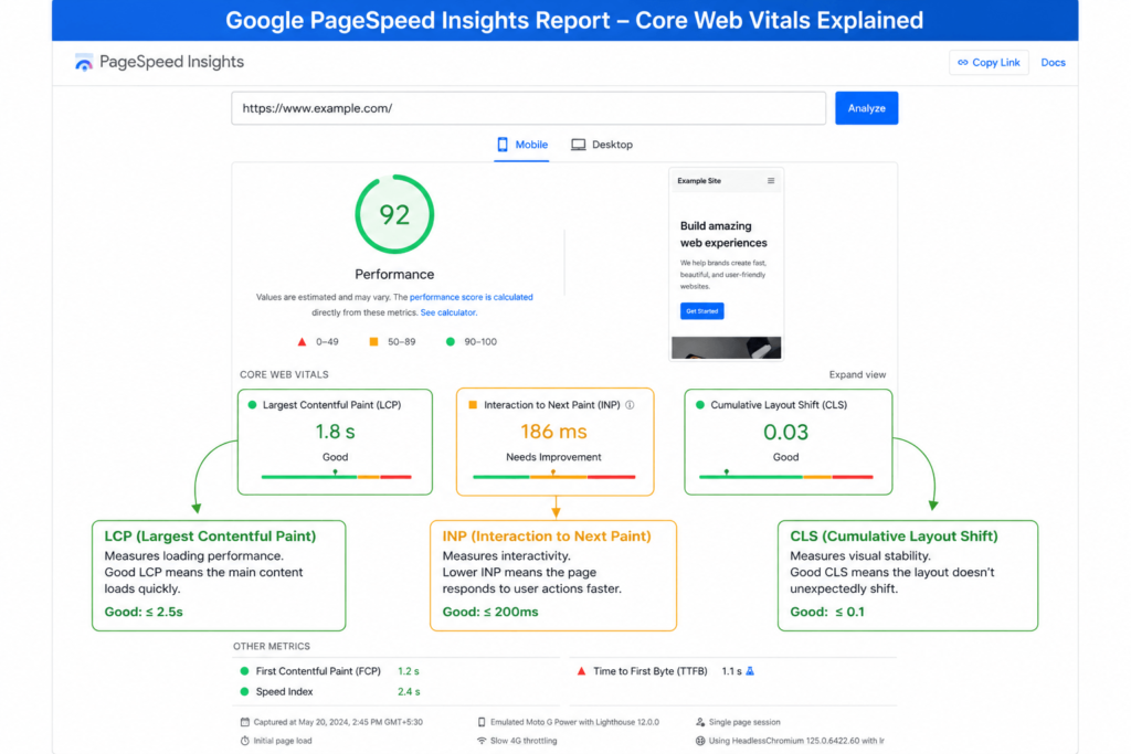 WordPress Speed Optimization Performance Metrics Dashboard