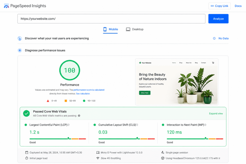 pass-core-web-vitals-in-wordpress-pagespeed-insights-report