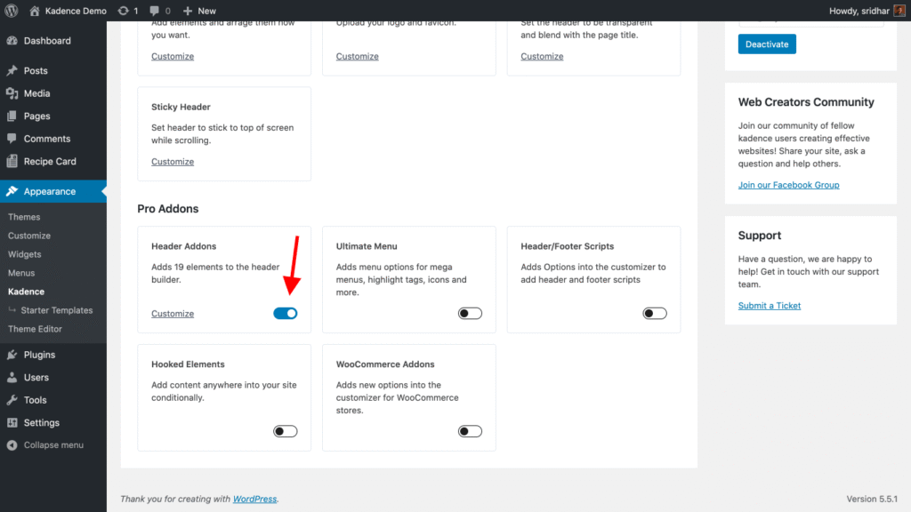 Kadence Blocks responsive layout controls in WordPress