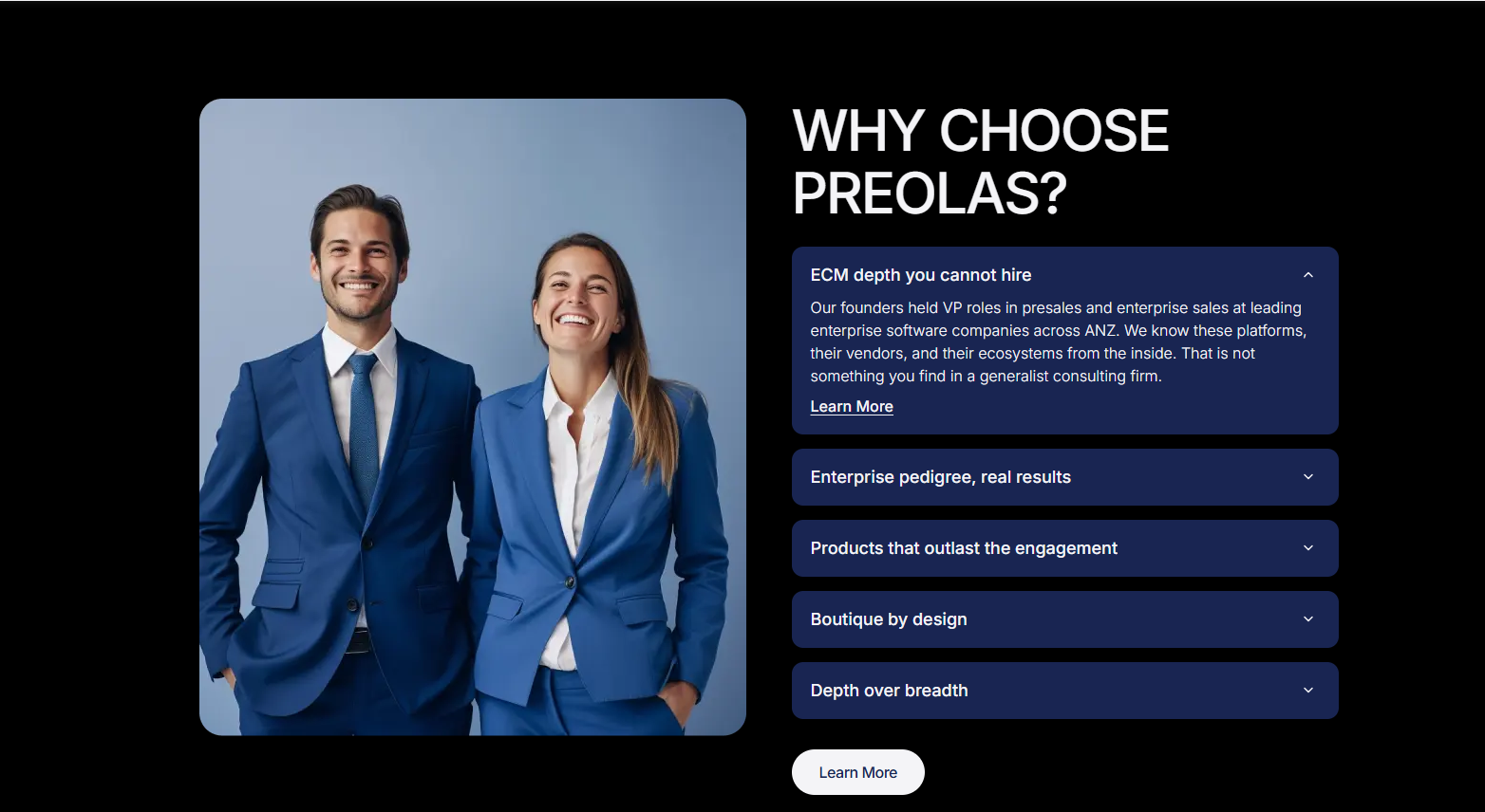 A specialist consultancy needs a website that proves it, not just describes it